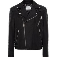 FARFETCH Philipp Plein Men's Black Leather Jackets