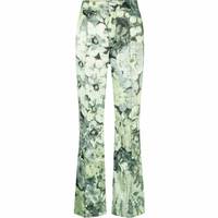 Ganni Women's High Waisted Floral Trousers