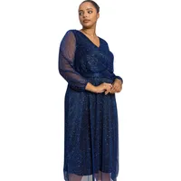 Roman Originals Plus Size Wrap Dresses