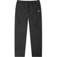 MARCELO BURLON Men's Black Cargo Trousers