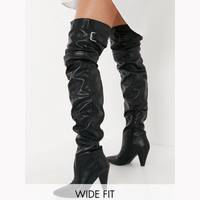 ASOS Women's Black Thigh High Boots