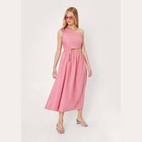NASTY GAL Women's Pink Gingham Dresses