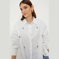 Dorothy Perkins Women's White Lace Shirts