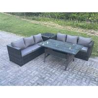 Fimous 6 Seater Rattan Dining Sets