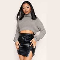 Missy Empire Women's Cropped Roll Neck Jumpers