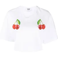 MSGM Women's White T-shirts