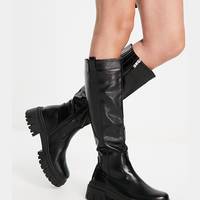 SIMMI Women's Black Chunky Boots