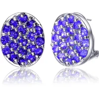 Wolf & Badger Genevive Jewelry Women's Sapphire Earrings