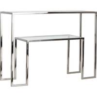 Furntastic Glass Console Tables
