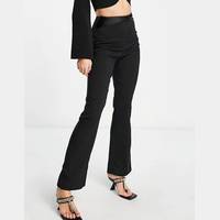 4th & Reckless Women's Satin Wide Leg Trousers