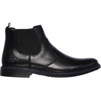Skechers Men's Black Leather Chelsea Boots