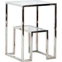 Furntastic Glass Side Tables