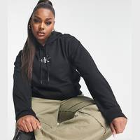Calvin Klein Jeans Women's Black Cropped Hoodies