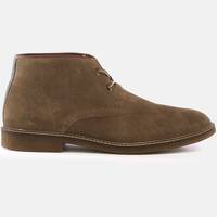 The Hut Brown Leather Boots for Men