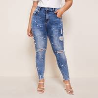 SHEIN Women's Cropped Skinny Jeans