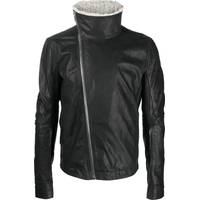 FARFETCH Men's Black Leather Jackets