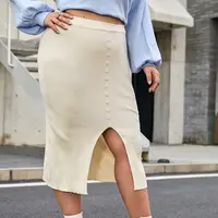 SHEIN Women's Button Through Skirts
