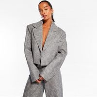 Missguided Women's Faux Leather Blazers