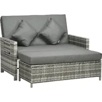 Aosom UK 2 Seater Rattan Sofas