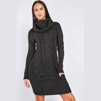 Everything5Pounds Women's Cable Knit Jumper Dresses