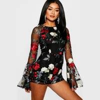 Boohoo Embroidered Playsuits for Women