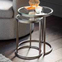 BrandAlley Metal And Glass Nesting Tables
