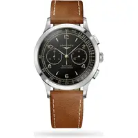 Longines Mens Chronograph Watches With Leather Strap