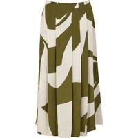 Harvey Nichols Women's Green Pleated Skirts