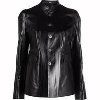 FARFETCH Women's Black Leather Jackets