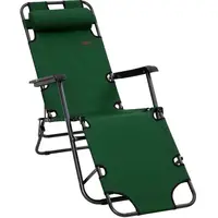 Outsunny Green Sun Loungers