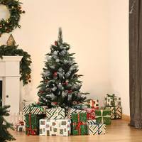HOMCOM Christmas Tree with Pine Cones