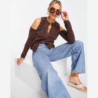 ASOS DESIGN Women's Brown Knitted Cardigans