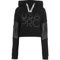 House Of Fraser Women's Black Cropped Hoodies