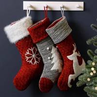 B&Q Knitted Christmas Stockings