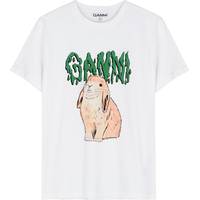 Ganni  Cotton T-shirts