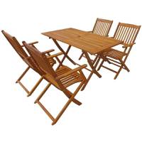 vidaXL Wooden Folding Garden Tables
