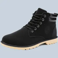 SHEIN Men's Black Ankle Boots
