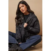 Secret Sales Women's Black Quilted Jackets