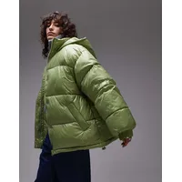 Topshop Women's Green Puffer Jackets