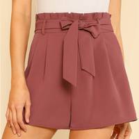 SHEIN Pleated Shorts for Women