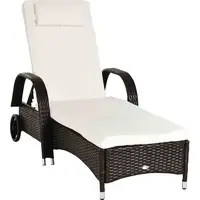Outsunny Rattan Recliner Chairs