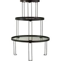 Ebern Designs Glass Side Tables