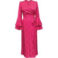 Wolf & Badger Women's Pink Satin Dresses