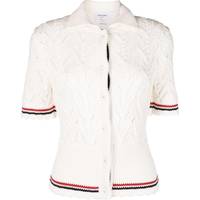 Thom Browne Women's Cream Knitted Cardigans