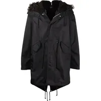 FARFETCH Mens Parka Coats With Fur Hood