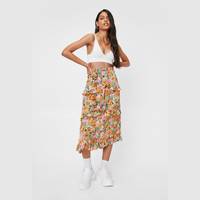 NASTY GAL Women's Long Floral Skirts