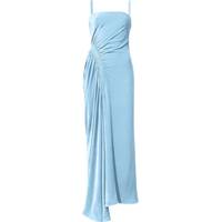 FARFETCH Women's Blue Velvet Dresses