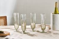 Nkuku Champagne Flutes and Saucers