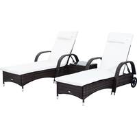 Outsunny Rattan Sun Loungers