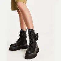 Replay Women's Black Lace Up Boots